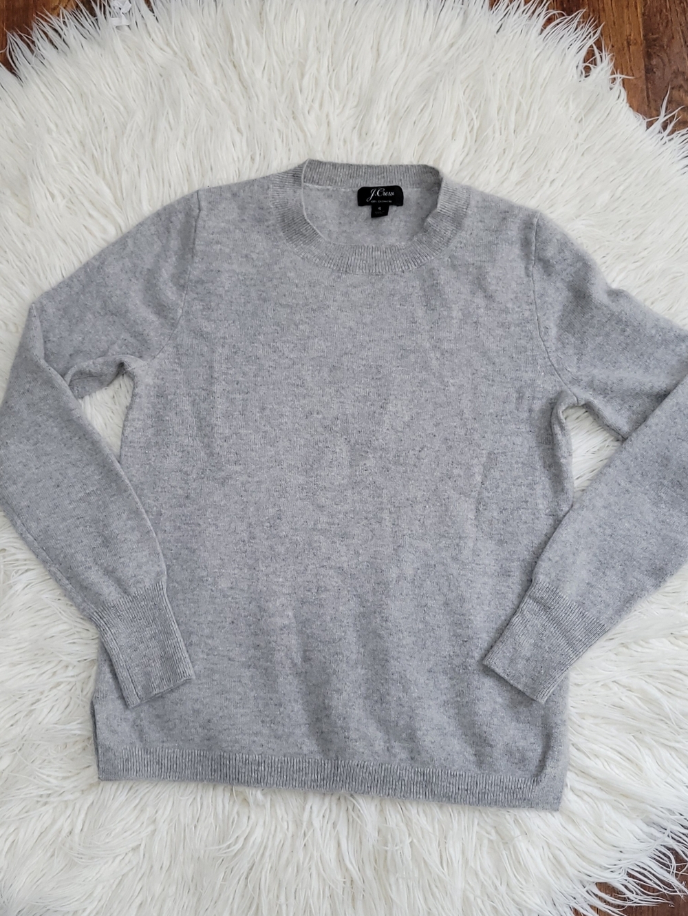 J. Crew Women  Cashmer Gray Crewneck Sweater
